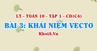 Khái niệm vectơ là gì, hai vectơ cùng phương cùng hướng và hai vectơ bằng nhau là gì? Toán 10 bài 3 c4cd1